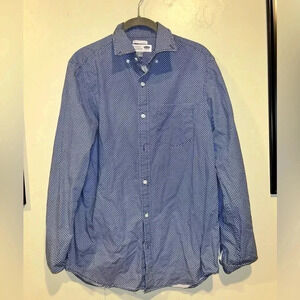 Men’s size small button up dress shirt. Old Navy. Blue+White. Like new condition